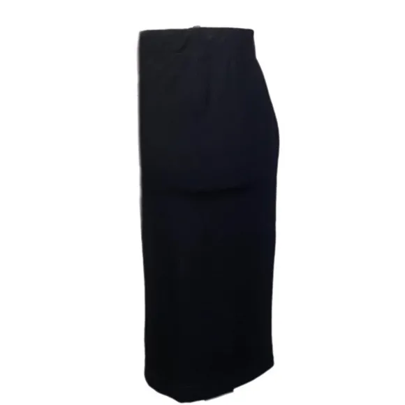 VINCE black pull-on, elastic waist pencil, midi skirt in size Small. EUC
