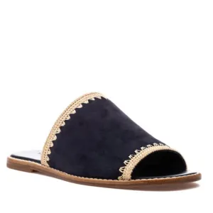 VINCE Suede Slide Sandals
