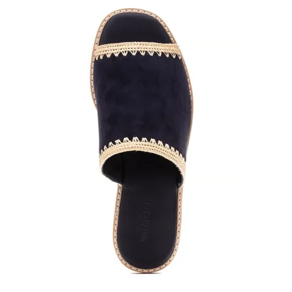 VINCE Suede Slide Sandals