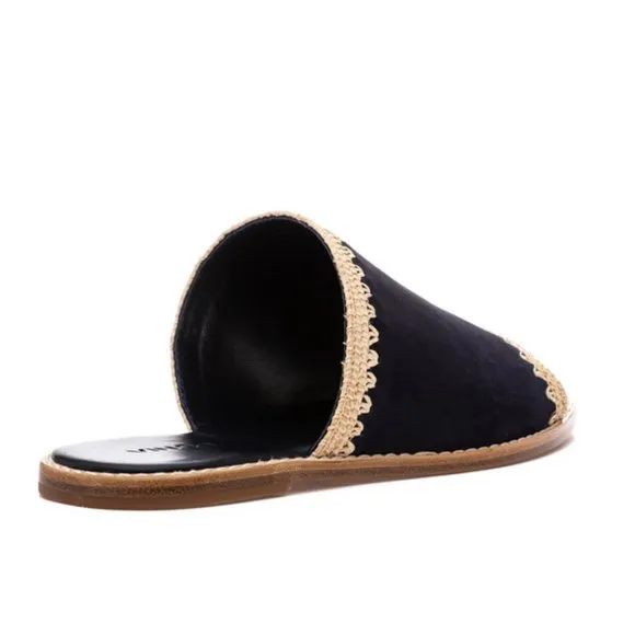 VINCE Suede Slide Sandals