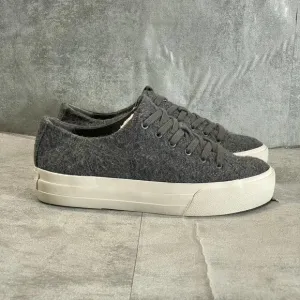 Vince. Women's Charcoal Gray Heaton Wool Fleece Lace Up Platform Sneakers SZ 5