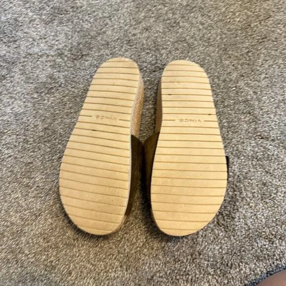 Vince Women’s Grant Slide Sandal Black Size 8M/38