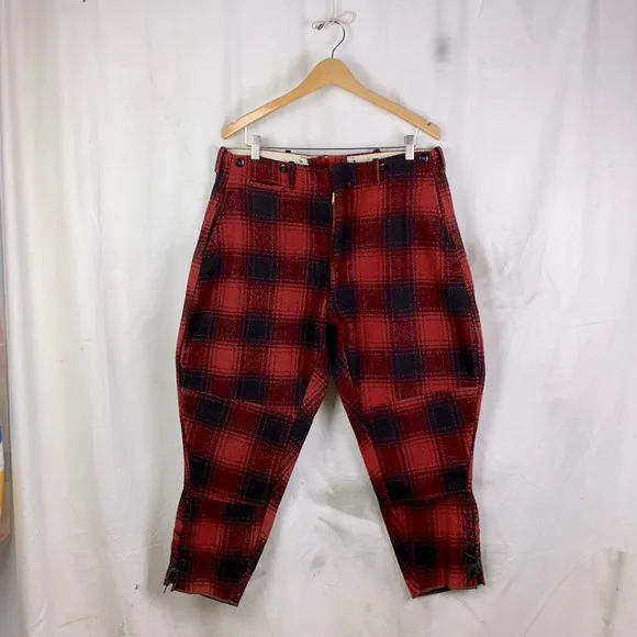 Vintage (1950s?) Plaid Hunting Jodhpur Trousers