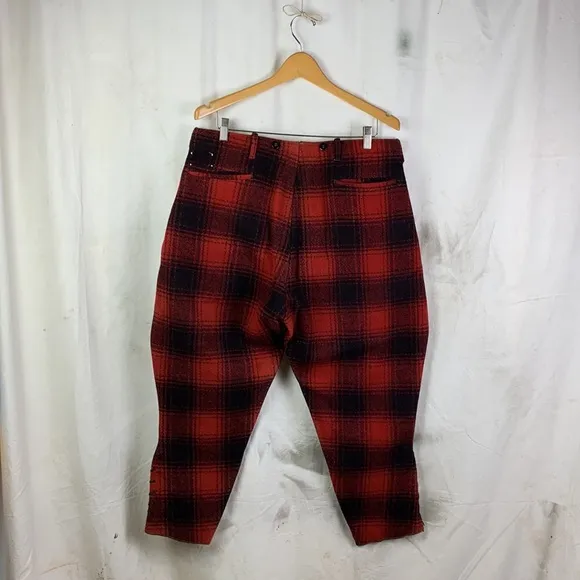 Vintage (1950s?) Plaid Hunting Jodhpur Trousers