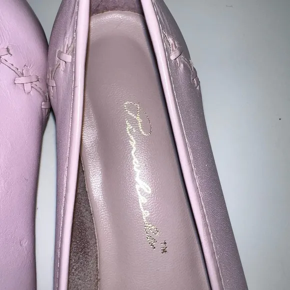 Vintage 1980 Pinwheels Leather Loafers Womens 7.5 Pastel Pink/Purple NEVER WORN