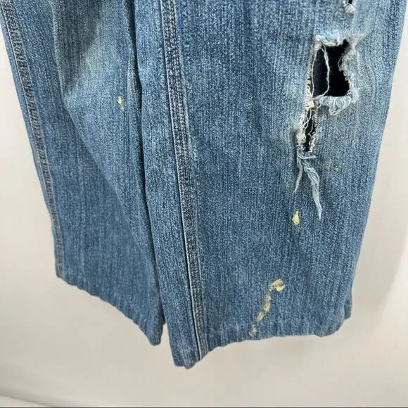 Vintage 1990 Y2K Bum Equipment denim overalls jean authentic woman size small