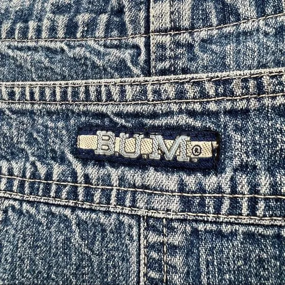 Vintage 1990 Y2K Bum Equipment denim overalls jean authentic woman size small