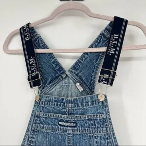 Vintage 1990 Y2K Bum Equipment denim overalls jean authentic woman size small