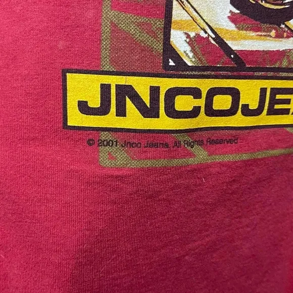 vintage 2000s Y2K JNCO jeans BMX graphic short sleeve casual streetwear T-shirt