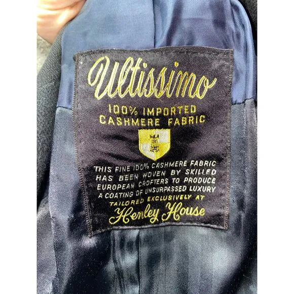 Vintage 50’s Ultissimo Cashmere Men's Over Coat