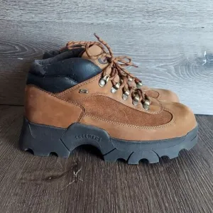 Vintage 90s Skechers Jam Ups Jammers Boots Brown Platform Chunky Shoes Size 9