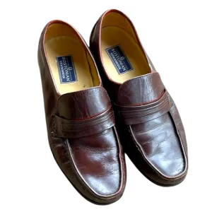 VINTAGE BOSTONIAN STOCKBRIDGE LEATHER LOAFERS OXBLOOD RED SIZE 7.5M