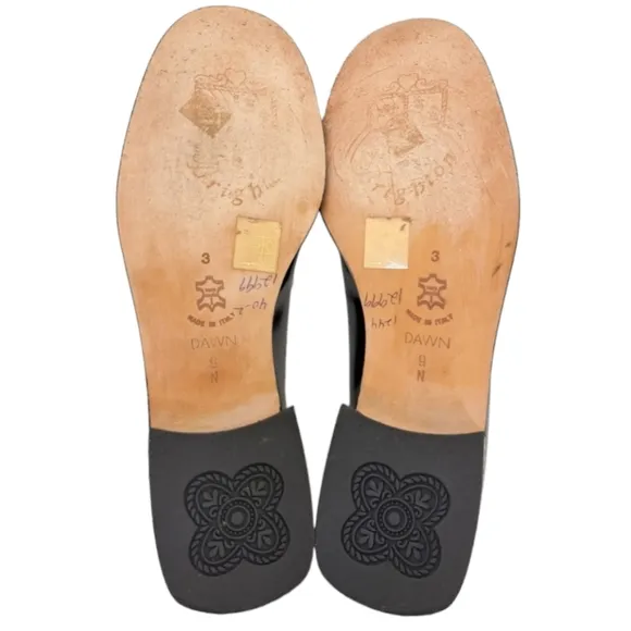 Vintage Brighton Made In Italy Dawn 9N Women's Black &amp; Brown Leather‎ Oxford