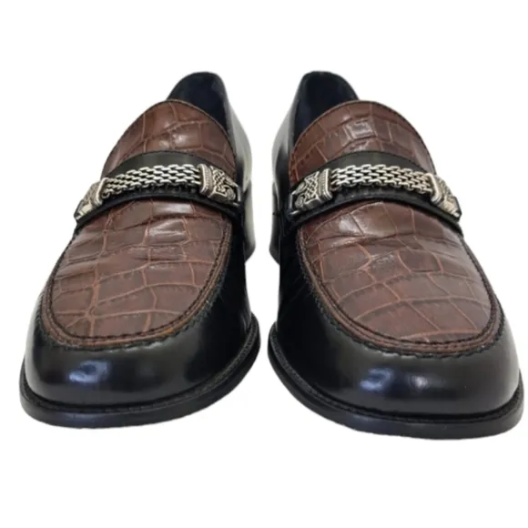 Vintage Brighton Made In Italy Dawn 9N Women's Black &amp; Brown Leather‎ Oxford