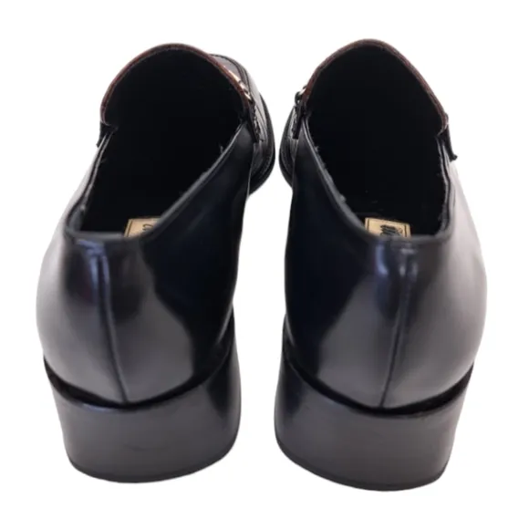 Vintage Brighton Made In Italy Dawn 9N Women's Black &amp; Brown Leather‎ Oxford