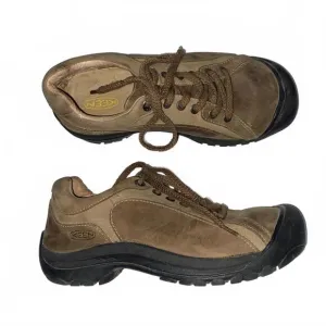 Vintage Chunky Sneakers KEEN Men's 9 Leather Outdoor Hiking Sneakers Brown