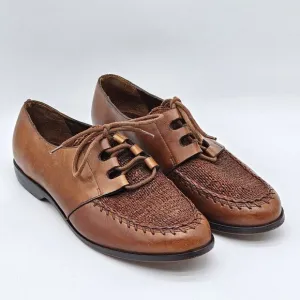 Vintage Cole Haan Womens Leather Loafers Size 9 Brown Country Classic Oxfords