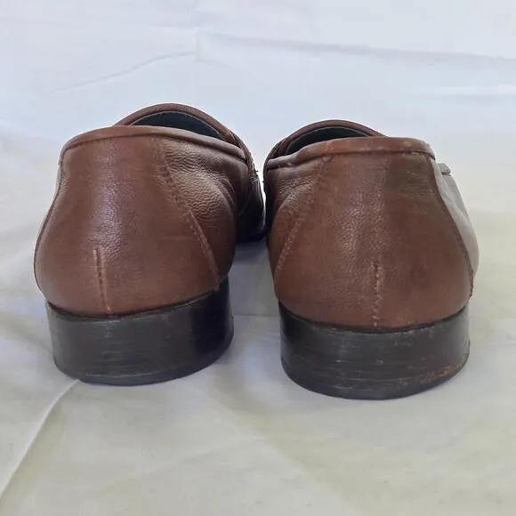 Vintage Emilio Bianco Lizard Leather Stylish Leather Loafers Men Size 10 See Pic
