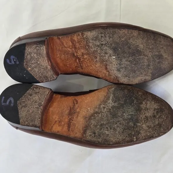 Vintage Emilio Bianco Lizard Leather Stylish Leather Loafers Men Size 10 See Pic