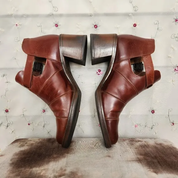 Vintage Italian Leather Fisherman Loafers