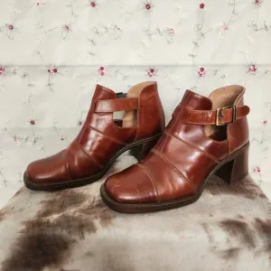 Vintage Italian Leather Fisherman Loafers