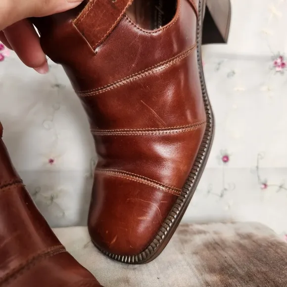Vintage Italian Leather Fisherman Loafers