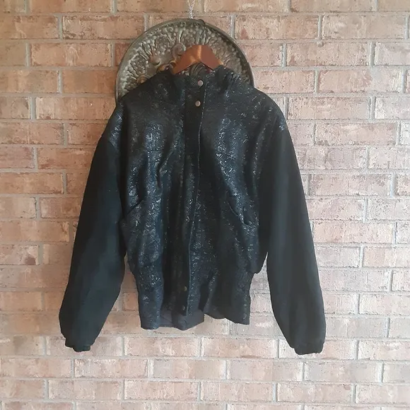 Vintage Leather Grunge Stranger Things Era Hooded Coat