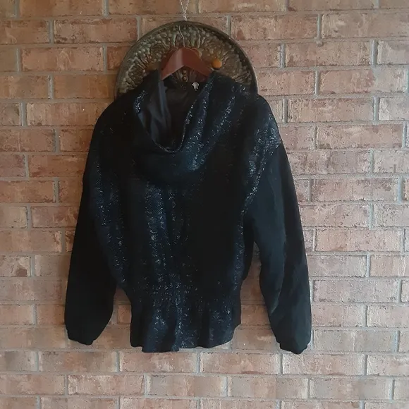 Vintage Leather Grunge Stranger Things Era Hooded Coat
