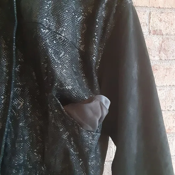 Vintage Leather Grunge Stranger Things Era Hooded Coat