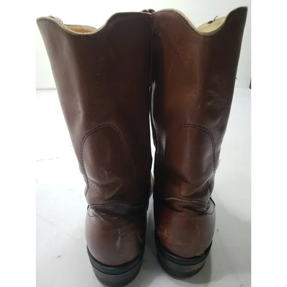 Vintage Red Wing Pecos Pull On Western Boots Brown Style 1472 Men SZ 11 1/2 B