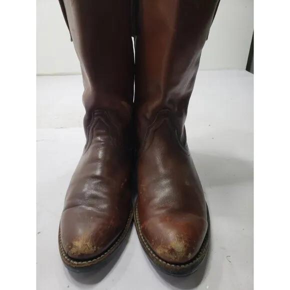 Vintage Red Wing Pecos Pull On Western Boots Brown Style 1472 Men SZ 11 1/2 B