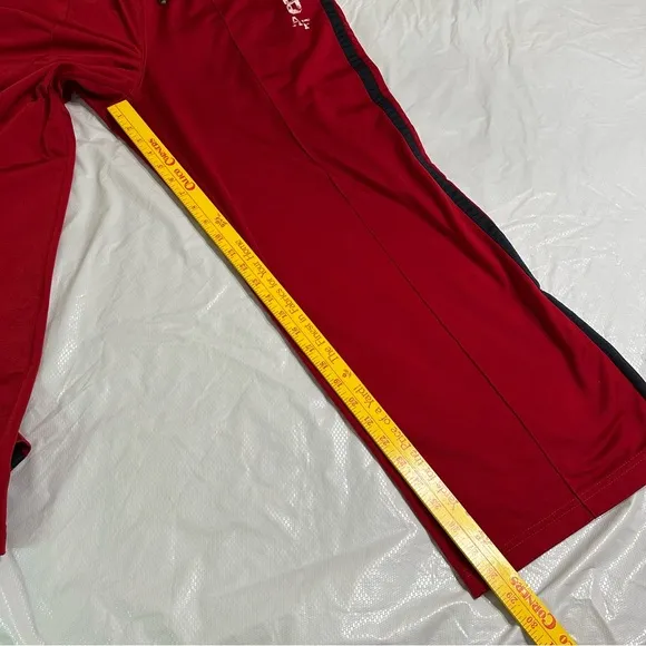 Vintage Y2K Abercrombie &amp; Fitch Red Joggers with Drawstring Waist Size Large
