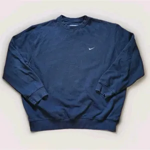 Vintage Y2K Nike Essential Crewneck Sweatshirt | Black | XLarge