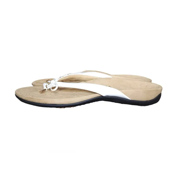 Vionic Bella II Flip-Flops White Women's Size 10