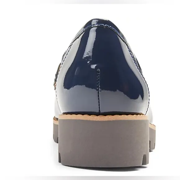 Vionic Cheryl II Blue Patent Leather Loafers