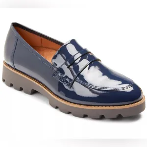 Vionic Cheryl II Blue Patent Leather Loafers