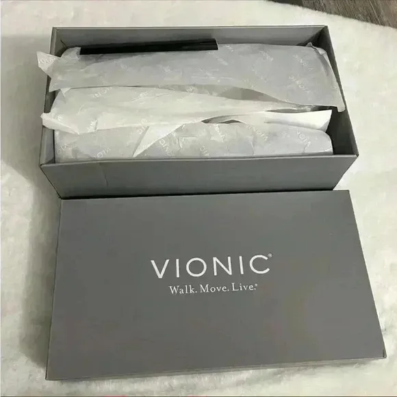 Vionic Floral Print Flats In Arctic Ice Blue Women’s Size 8 NEW