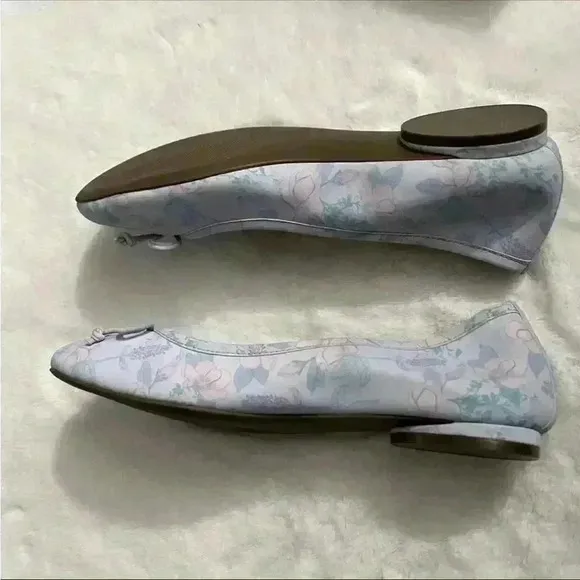 Vionic Floral Print Flats In Arctic Ice Blue Women’s Size 8 NEW