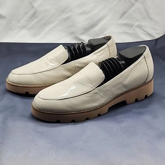 VIONIC KENSLEY PLATFORM SLIP ON LOAFERS PATENT LEATHER WOMEN 6.5 NWOB