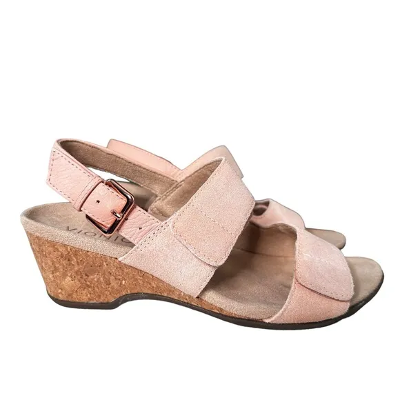 Vionic | Marian Wedge Arch Supportive Sandals Light Pink Size 6.5