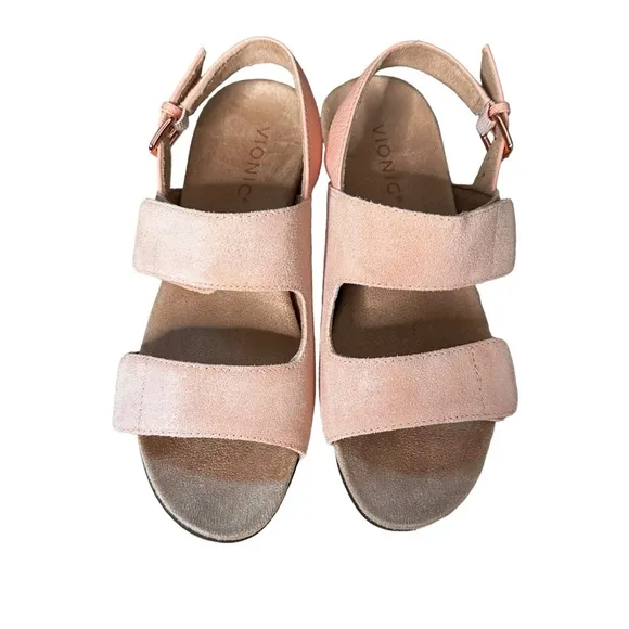 Vionic | Marian Wedge Arch Supportive Sandals Light Pink Size 6.5