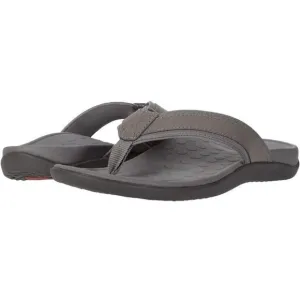 Vionic‎ Orthotic Tide Sandal Flip Flop Charcoal Gray Mens 7  Arch Support New