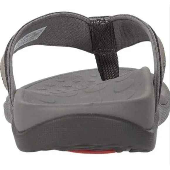 Vionic‎ Orthotic Tide Sandal Flip Flop Charcoal Gray Mens 7  Arch Support New