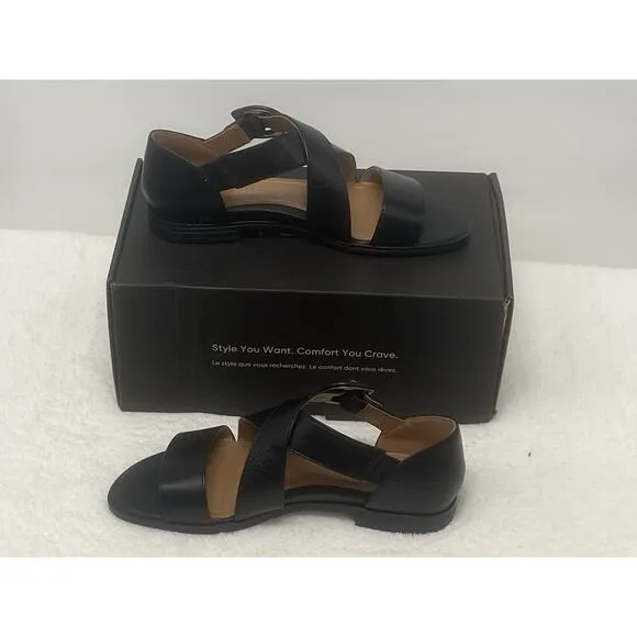 Vionic Pacifica Women's Strappy Comfort Sandal Black Size 6.5