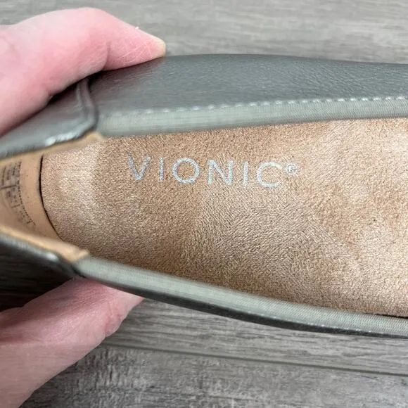 Vionic Pewter Amorie Ballet Flats Sz.9