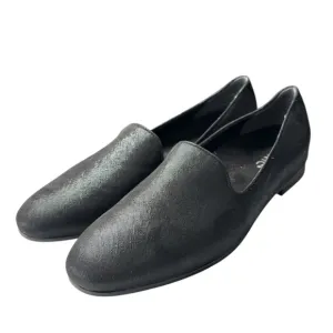 Vionic Willa II Shimmer Textile Black Flats Comfort Shoe Size 8.5 Arch Support