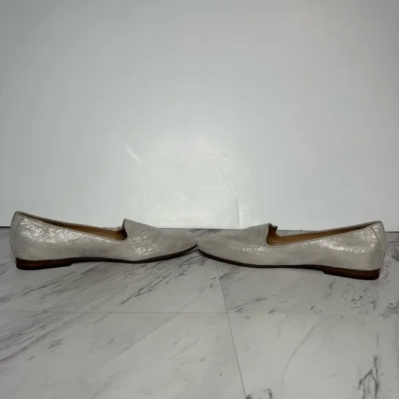 Vionic Willa II Silver Wide Loafer Flat 10