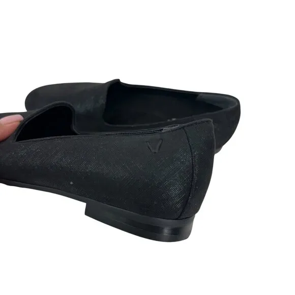 Vionic Willa II Womens Black Slip-On Loafers Flat Shoes Size 6.5 Comfort Casual