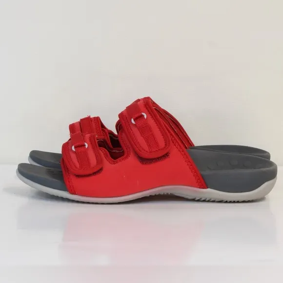 Vionic Women's Sarah Red Adjustable Sport Slide Sandal NWOT