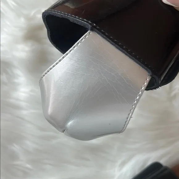 Volcom Black and Silver Slide Sandals Modern Minimalist Design